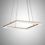 LED-Pendelleuchte Bard, 42x42cm in Mattgold-Finish