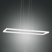 LED-Pendelleuchte Bard, 92x32 cm in Weiß