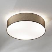 Braune Textil-Deckenlampe Pasteri 57 cm