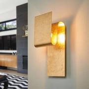 Escale Fold - mit Blattgold belegte Wandlampe