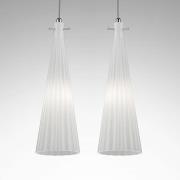 Pendelleuchte Costa Rica, zweiflammig, weiß