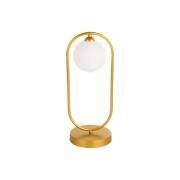 Tischleuchte Fancy mit Glasschirm, gold