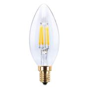 SEGULA LED-Kerzenlampe 24V DC E14 3W 922 Filament dim