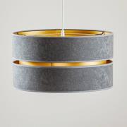 Hängeleuchte Duo, grau/gold, Ø40cm 1-flammig