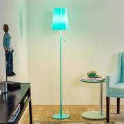 Foscarini Birdie LED Lettura Stehleuchte aquamarin