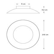 LED-Deckenleuchte Foskal messing, Ø 21,5 cm