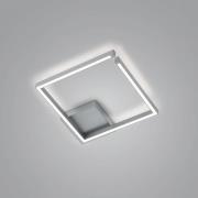LED-Deckenleuchte Yoko up/down quadratisch nickel