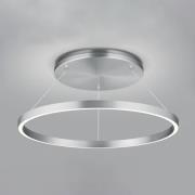 LED-Hängeleuchte Lisa-D, ringförmig, nickel matt