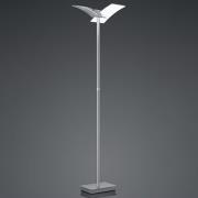 LED-Stehleuchte Dual CCT, dimmbar, nickel