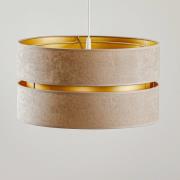 Hängeleuchte Duo, beige/gold, Ø40cm, 1-flammig