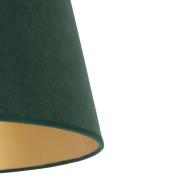 Lampenschirm Cone Höhe 18 cm, dunkelgrün/gold