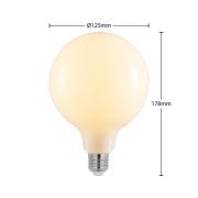 LED-Lampe E27 6W 2.700K G125 Globe, dimmbar, opal