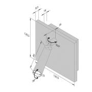 Leseleuchte BL1-LED, Ein-/Anbau, edelstahl