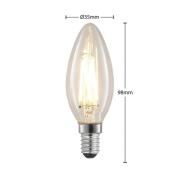 LED-Lampe E14 4W 2.700K Kerze, Filament, dimmbar