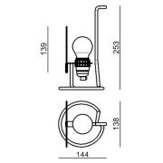 Stilnovo Bugia LED-Tischleuchte weiß