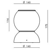 Stilnovo Gravitino LED-Deckenlampe drehbar schwarz