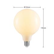 LED-Lampe E27 8W 2.700K G125 dimmbar opal 3er-Set