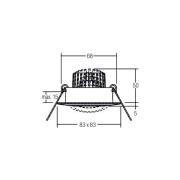 BRUMBERG BB14 Einbau dim2warm RC-dim chrom