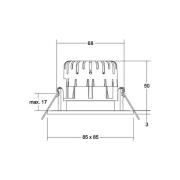 BRUMBERG BB21 IP65 Einbau DALI Anschl.-box schwarz