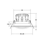 BRUMBERG BB25 IP65 Einbau nicht dimmbar nickel