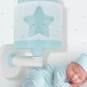 Dalber Baby Dreams Wandleuchte mit Stecker, blau