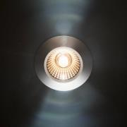 LED-Deckeneinbauspot Diled, Ø 6,7 cm, Dim-To-Warm, stahl