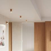 Envostar Peach Puff Wandspot Holz Quader 1-flammig