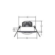 BRUMBERG Spot BB13 dim2warm RC-dim Anschlussbox, chrom