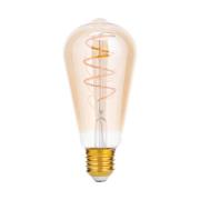 LED-Rustikalampe E27 ST64 4W amber 2.200K dimmbar