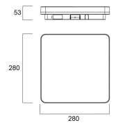 Sylvania Start Surface LED-Deckenlampe 28cm x 28cm