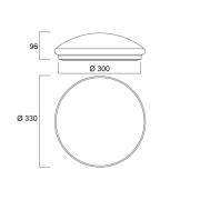 Sylvania Start Surface LED-Deckenleuchte, Ø 33 cm