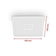 LED-Panel Centerback CCT RGB 45x45cm weiß