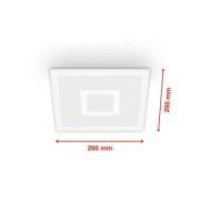 LED-Panel Centerlight weiß Remote CCT RGB 30x30cm