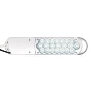 LED-Tischleuchte MAULatlantic, weiß, Höhe 38 cm, Klemmfuß