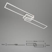 LED-Deckenlampe Frame S CCT 110x24,8cm aluminium
