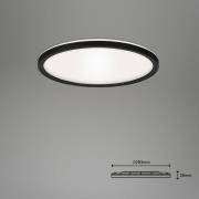 LED-Deckenlampe Slim S dimmbar CCT schwarz Ø 29 cm