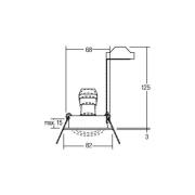 BRUMBERG Einbaustrahler Tirrel-R, GU10-Fassung, chrom