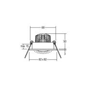 BRUMBERG LED-Einbaustrahler Tirrel-S, on/off, hellgold