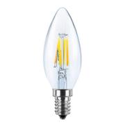 SEGULA LED-Kerzenlampe 24V DC E14 3W 927 Filament dim