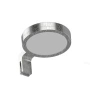 LIGHTME LED-Spiegelleuchte Aqua On-Top blattsilber