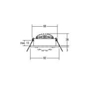 BRUMBERG LED-Einbaustrahler 38° rund chrom 2.700K