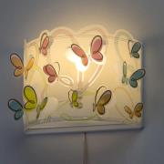 Kinder-Wandleuchte Butterfly mit Kabel und Stecker