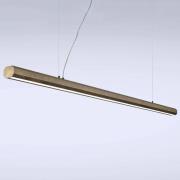 LED-Hängeleuchte Materica Balken 200 cm messing