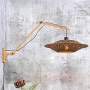 GOOD & MOJO Bali Wandlampe 2 Arme, natur, 44x12cm