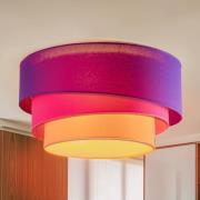 Euluna Trio Max Decke, Ø60cm, violett/pink/orange