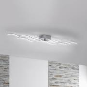 LED-Deckenlampe Wave 3.000K 139,5x16cm stahl