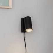 Wandstrahler Mono I mit Stecker schwarz