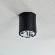 Deckenspot Downlight round in Schwarz, Ø 13,3 cm