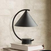 ferm LIVING LED-Akkutischleuchte Meridian, schwarz, dimmbar