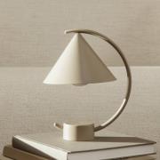 ferm LIVING LED-Akkutischleuchte Meridian, beige, dimmbar